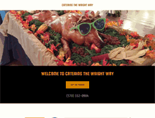 Tablet Screenshot of cateringthewrightway.com